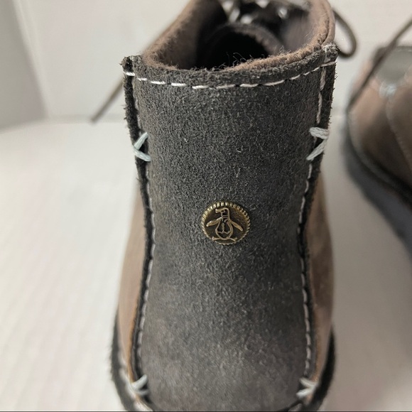 Penguin Moka Kahn Leather Ankle Boots Size 8 - Picture 6 of 12